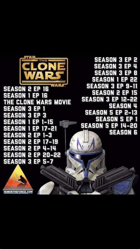 order to watch star wars the clone wars in|star wars clone correct order.